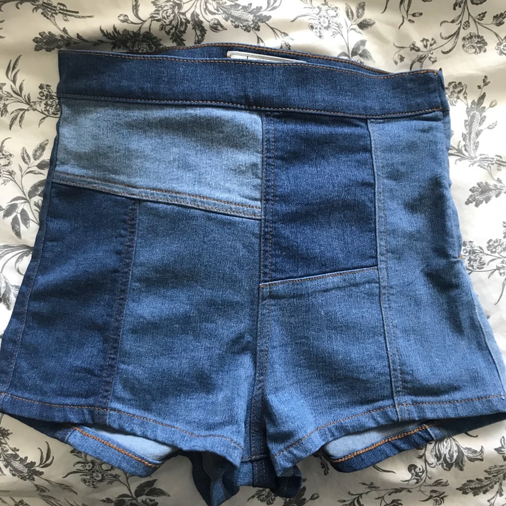 Free People Patch High-Rise Shorts